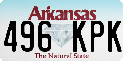 AR license plate 496KPK