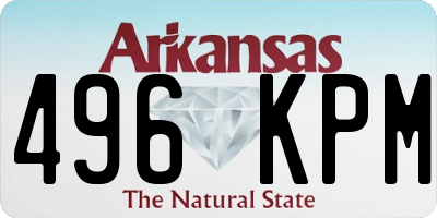 AR license plate 496KPM