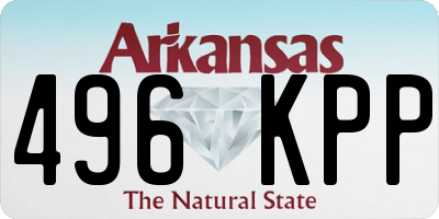 AR license plate 496KPP