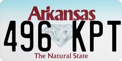 AR license plate 496KPT