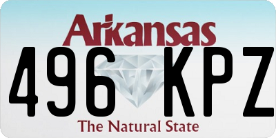 AR license plate 496KPZ