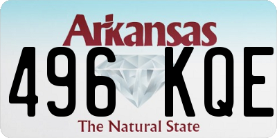 AR license plate 496KQE