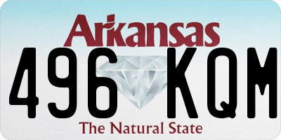AR license plate 496KQM