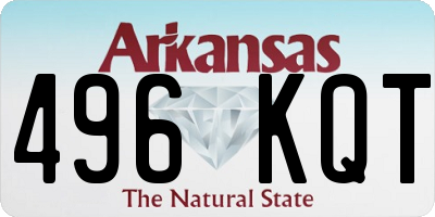 AR license plate 496KQT