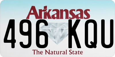 AR license plate 496KQU