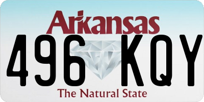 AR license plate 496KQY