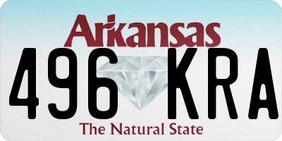 AR license plate 496KRA