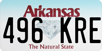 AR license plate 496KRE
