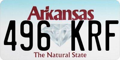 AR license plate 496KRF