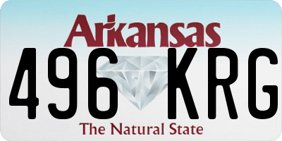 AR license plate 496KRG