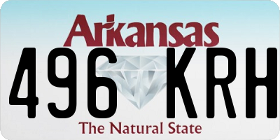 AR license plate 496KRH