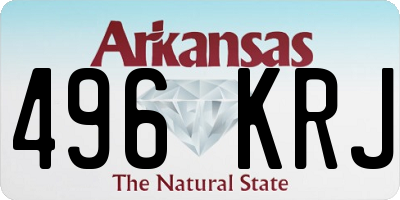 AR license plate 496KRJ