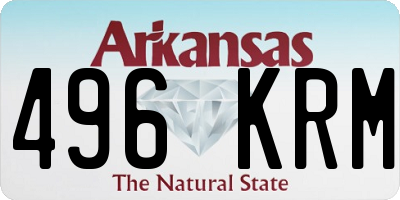 AR license plate 496KRM