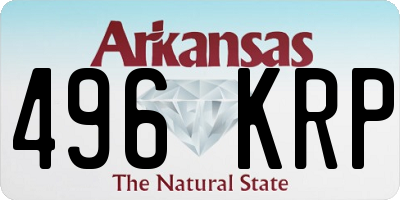 AR license plate 496KRP