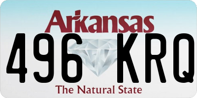 AR license plate 496KRQ