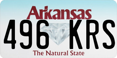 AR license plate 496KRS