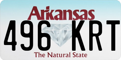 AR license plate 496KRT