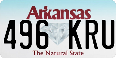 AR license plate 496KRU