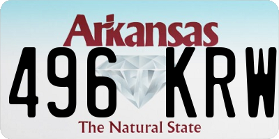 AR license plate 496KRW