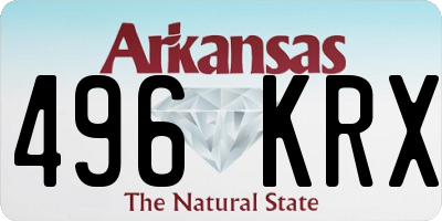 AR license plate 496KRX