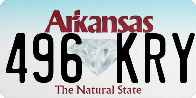 AR license plate 496KRY