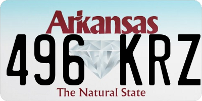 AR license plate 496KRZ