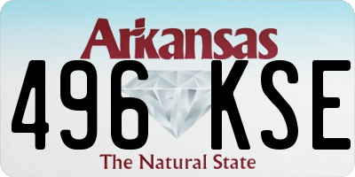 AR license plate 496KSE