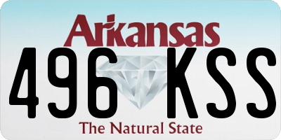 AR license plate 496KSS