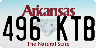 AR license plate 496KTB