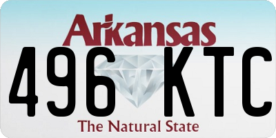 AR license plate 496KTC