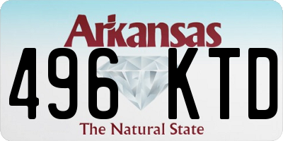 AR license plate 496KTD