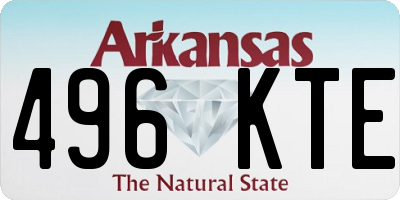 AR license plate 496KTE
