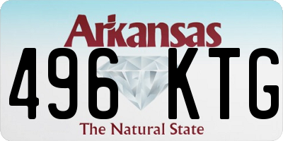 AR license plate 496KTG