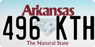 AR license plate 496KTH