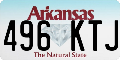 AR license plate 496KTJ