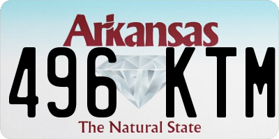 AR license plate 496KTM