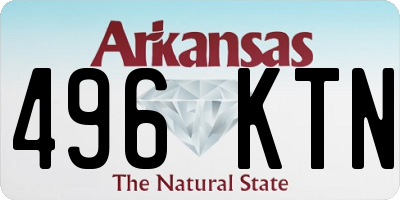 AR license plate 496KTN