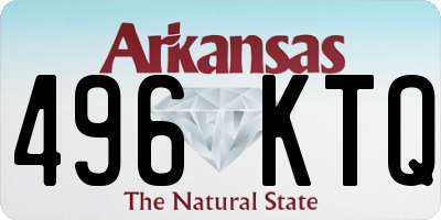AR license plate 496KTQ