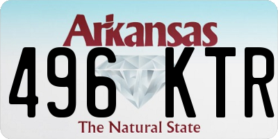 AR license plate 496KTR