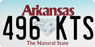 AR license plate 496KTS