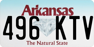 AR license plate 496KTV