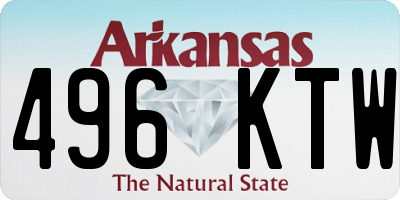 AR license plate 496KTW