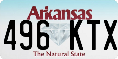 AR license plate 496KTX
