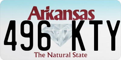 AR license plate 496KTY