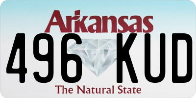 AR license plate 496KUD