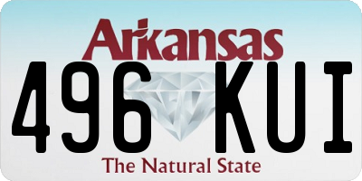 AR license plate 496KUI