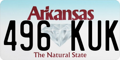 AR license plate 496KUK