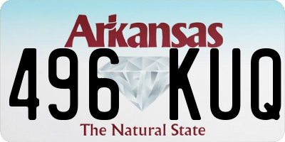 AR license plate 496KUQ