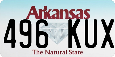 AR license plate 496KUX