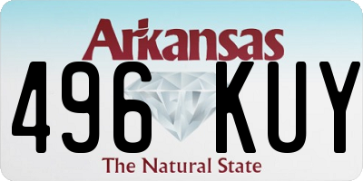 AR license plate 496KUY